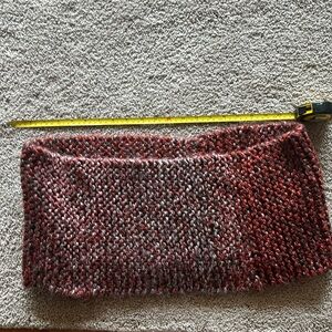 Hand knit infinity scarf